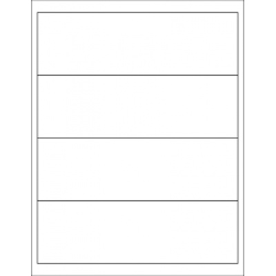 Etichette autoadesive 190 x 58 mm, 5 etichette, A4, 100 fogli