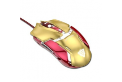 E-blue Mouse IRON MAN ARMOR EMS610 EMS610GOAA-EU, 4000DPI, ottica, 6sp\., wired USB, oro