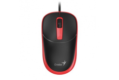 Mouse cablato, Genius DX-123, nero-rosso, ottico, 1200 DPI