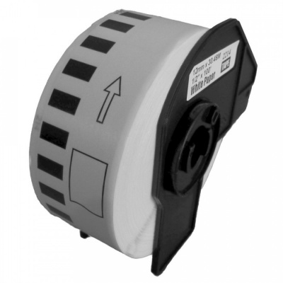 Rotoli di etichette compatibili per Brother DK-22214, 12mm x 30,48m