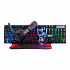 Marvo CM409 EN, multipack tastiera s gaming mouseí, podložkou a sluchátky, US, gaming, membránová tipo wired (USB), nero, retroilluminato