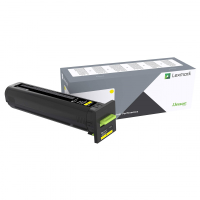 Lexmark 72K0X40 giallo (yellow) toner originale