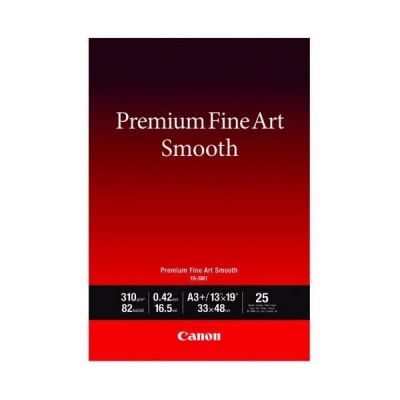 Canon Fine Art Smooth Premium 1711C014, 310 g/m2, A3+, 25pz, opaco, getto d'inchiostro, bianco, carta fotografica