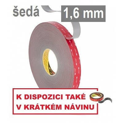 3M VHB™ GPH-160GF Oboustranně silně lepicí páska, tl. 1,6 mm 9 mm x 3 m