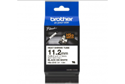 Brother HSe-231E Pro Tape, 11.2 mm x 1.5 m, testo nera / nastro bianco , nastro originale
