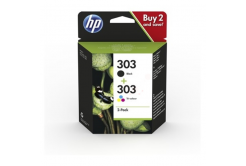 HP inchiostro originale multipack 3YM92AE#301, HP 303, CMYK, bfoglior, 165CMY/200Kpp\., HP HP ENVY Photo 6200 All-in-One Printer series