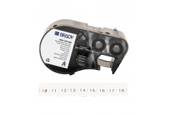 Brady M4C-240-498 / 170782, 6.10 mm x 4.88 m, Vinile, testo nero / sfondo bianco