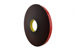 3M VHB 4655-F, 12 mm x 33 m, grigio scuro biadesivo acrilico nastro, sp. 1,5 mm