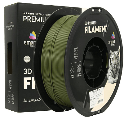 Smart Print FG-S222-E1, 3D filamento, PETG Matte, 1,75mm, 1000g, Verde scuro (Dark green)