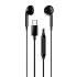 Genius HS-M365, cuffie con microfono, nere, 2.0, in-ear, USB Type-C