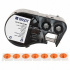 Brady M4-83-499-RD-BK / 170806, 12.70 mm, Nylon, testo nera / sfondo rosso