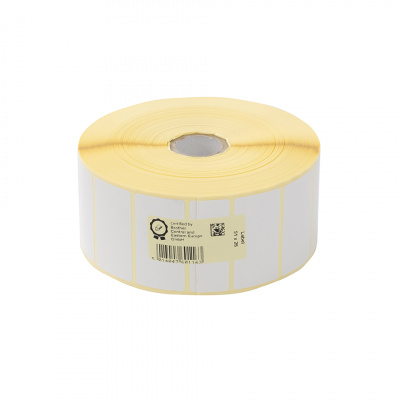 Brother LCE1E026051127P, 51mm x 26mm, originale bianco etichette di carta, 3250 etichette