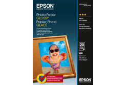 Epson C13S042538 Photo Paper, lucido bianco carta fotografica, A4, 200 g/m2, 20 pz C13S042538