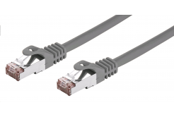 Cavo C-TECH CB-PP6F-1, C-TECH patchcord Cat6, FTP, grigio, 1m