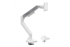 Powerton ERGO MONOA Supporto regolabile per monitor, bianco, 2-20KG, morsetto, 17"- 49", 75x75/100x100