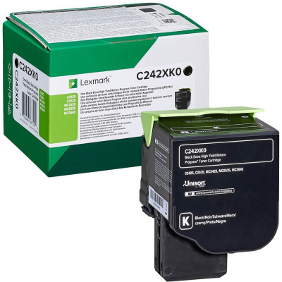 Lexmark C242XK0 nero (black) toner originale