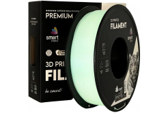 Smart Print FG-S39-E1, filamento 3D, PLA luminoso, 1,75 mm, 1000 g, Bianco (White)