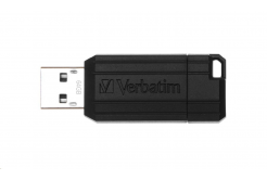 VERBATIM Flash Disk 64GB USB 2.0 Store 'n' Go PinStripe, nero