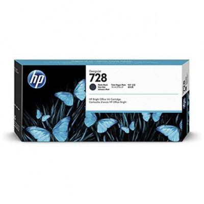 HP 728 3WX25A opaco nero (matte black) cartuccia originale