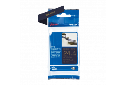 Brother TZE-RN54, 24mm x 4m, testo oro/scuro sfondo blu, nastro originale