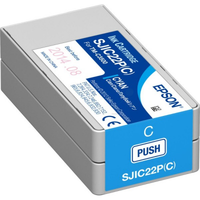 Epson SJIC22P(C) C33S020602 pro ColorWorpz, ciano (cyan) cartuccia originale