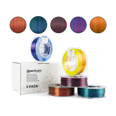 Spectrum 81433 filamento, PLA Magic SILK, 5PACK, 5 x 0.25kg, 1.75mm
