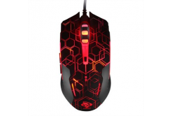 E-blue Mouse Auroza EMS636 Hexagon EMS636BKCA-IU, 2500DPI, ottica, 6sp\., wired USB, nero, gaming