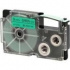 Casio XR-12GN1, 12mm x 8m, testo nera/sfondo verde, nastro originale