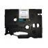 Nastro compatibile con Brother TZ-123 / TZe-123, 9mm x 8m, testo blu / nastro trasparente