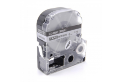 Epson LC-SM6X, 6mm x 8m, testo nera / opaco nastro argento, nastro compatibile
