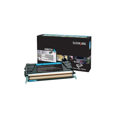 Lexmark 24B5701 ciano (cyan) toner originale