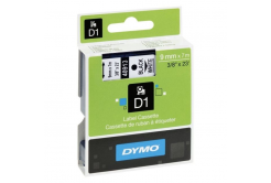 Dymo D1 40913, S0720680 / 41913, 9 mm x 7 m, testo nera/sfondo bianco, nastro originale