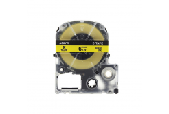 Epson LC-SC6YW, 6mm x 8m, testo nera / sfondo giallo, nastro compatibile