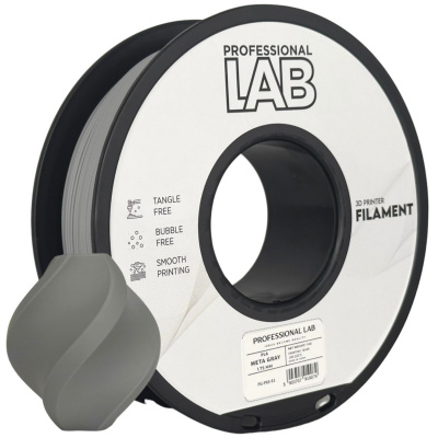 Professional Lab FG-P83-E1, 3D filamento, PLA, 1,75mm, 1000g, Grigio (Meta grey)