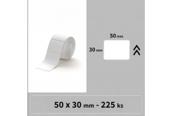 Niimbot 1ED00382702, 50x30mm, 225pz, bianco etichette autoadesive