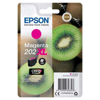 Epson 202XL T02H34010 magenta (magenta) cartuccia originale