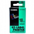 Casio XR-18GN1, 18mm x 8m, testo nera/sfondo verde, nastro originale