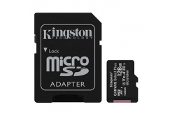 Kingston scheda di memoria Canvas Select Plus, 128GB, micro SDXC, SDCS2/128GB, UHS-I U1 (Class 10), con adattatore, A1