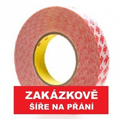 3M™ oboustranná páska GPT-020F, čirá, tl. 0,2 mm, plastový liner 15 mm x 50 m