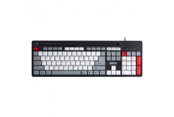 Marvo KB005, tastiera US, classico, wired (USB), černo-rosso