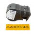 Brady M5C-1500-584-YL / 170938, 38.10 mm x 6.10 m, Plastica, testo nero / sfondo giallo