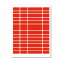 Etichette autoadesive 38 x 21,2 mm, 65 etichette, A4, 20 fogli, rosso