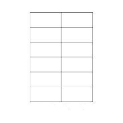 Etichette autoadesive 105 x 49,6 mm, 12 etichette, A4, 100 fogli