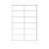 Etichette autoadesive 105 x 49,6 mm, 12 etichette, A4, 100 fogli