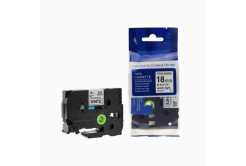 Nastro compatibile con Brother TZ-S241/TZe-S241 18mm x 8m extr.adh. testo nera/sfondo bianco