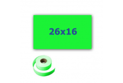 Etichette di prezzo per l'etichettatura delle pinze, rettangolare, 26mm x 16mm, 700pz segnale verde