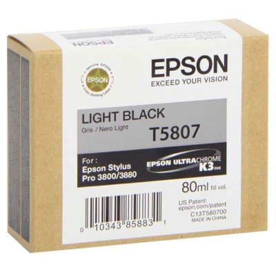 Epson T5807 nero chiaro (light black) cartuccia originale