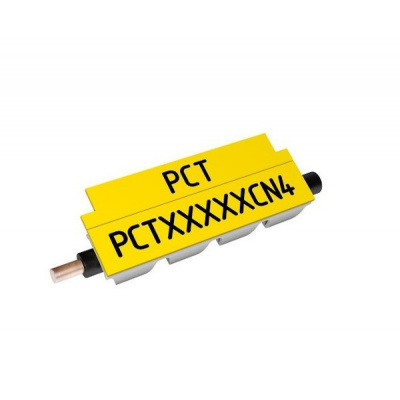 Partex PCT30012CN4, 2,5-3,3mm, 12mm, giallo, 1400pz markere continue de tip clip-on