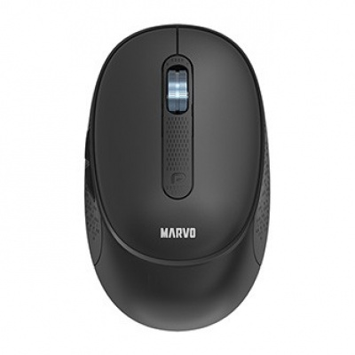 Mouse senza fili, Marvo WM111 BK, nero, ottica, 1600DPI