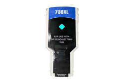 Cartuccia compatibile con HP 738 676M6A ciano (cyan)